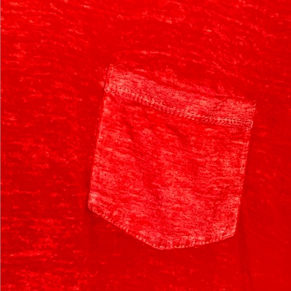 Style & Co. Red Burnout Pocket Short Sleeve Tee T-Shirt Size PXL. NWOT - Picture 3 of 5